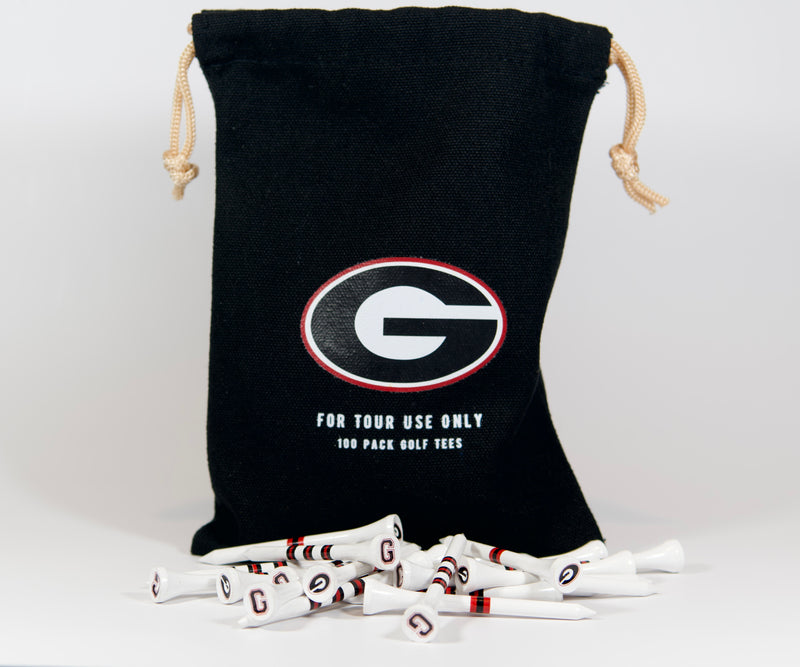 Custom golf tees, drawstring bag, LTC Golf Co. 