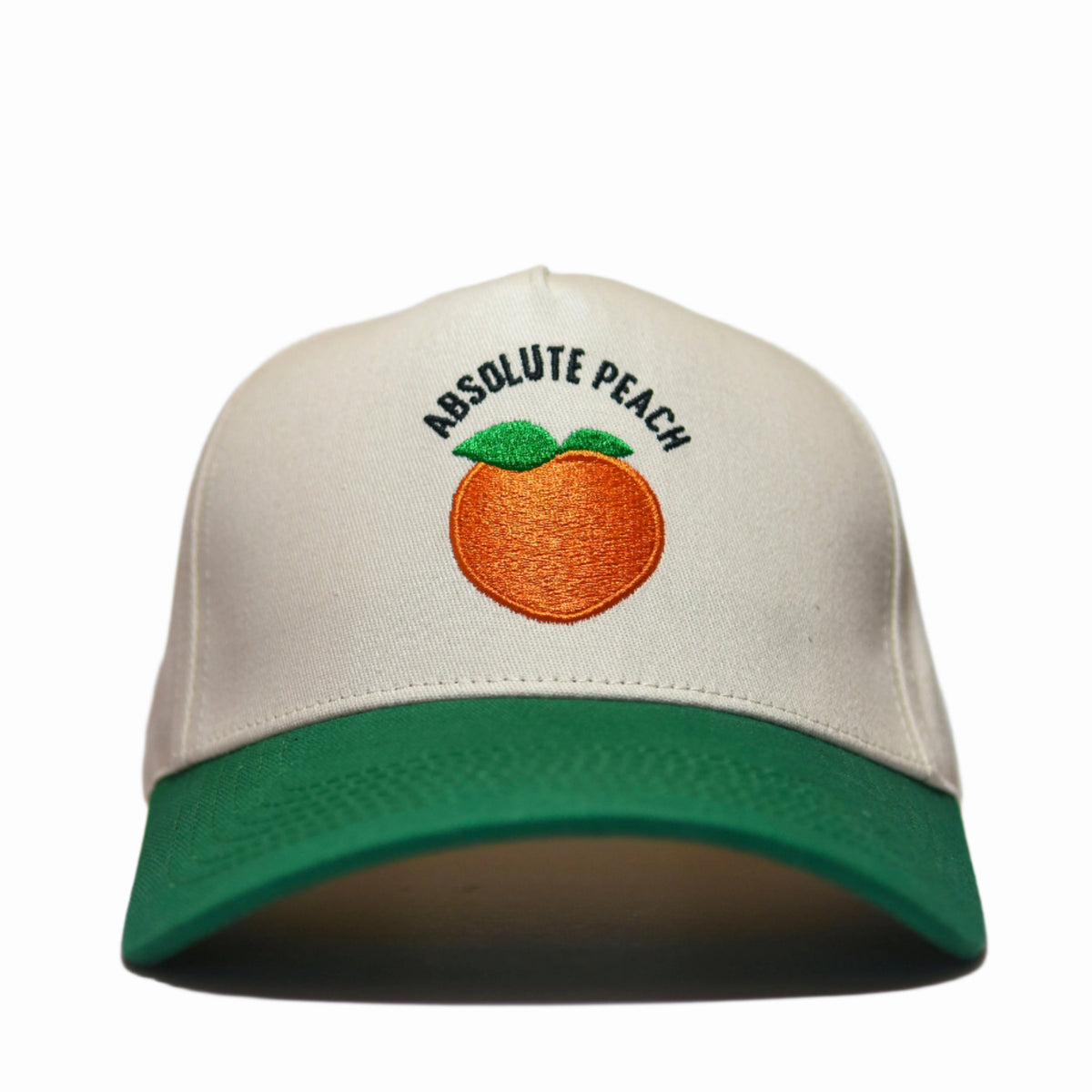 "Absolute Peach" hat, Front view