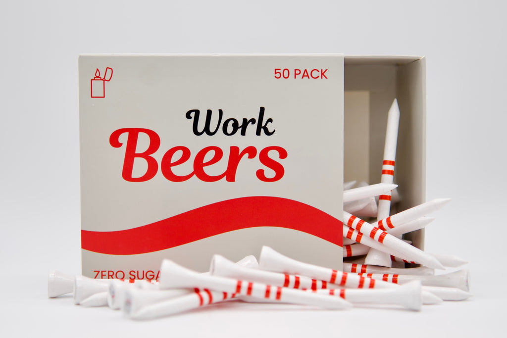 "Work Beers" Golf Tees