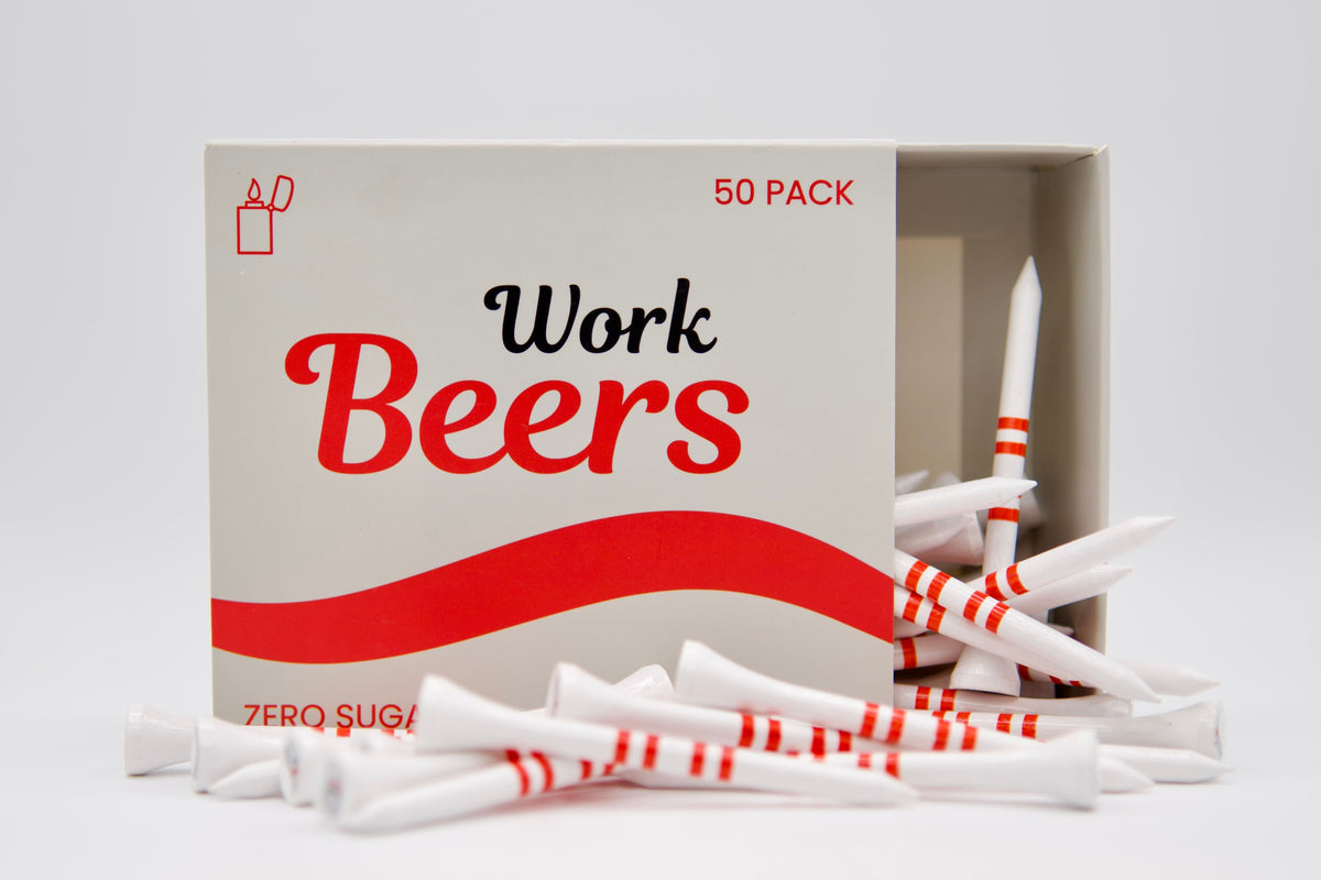 "Work Beers" Golf Tees